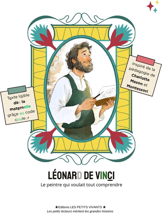 Couverture du livre Léonard de Vinci, Editions Les Petits Vivants