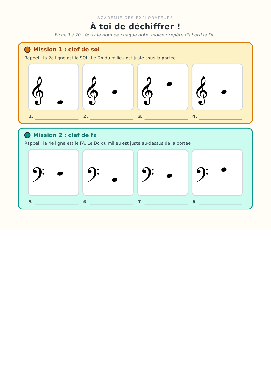 Aperçu page 3 de Le code secret des notes